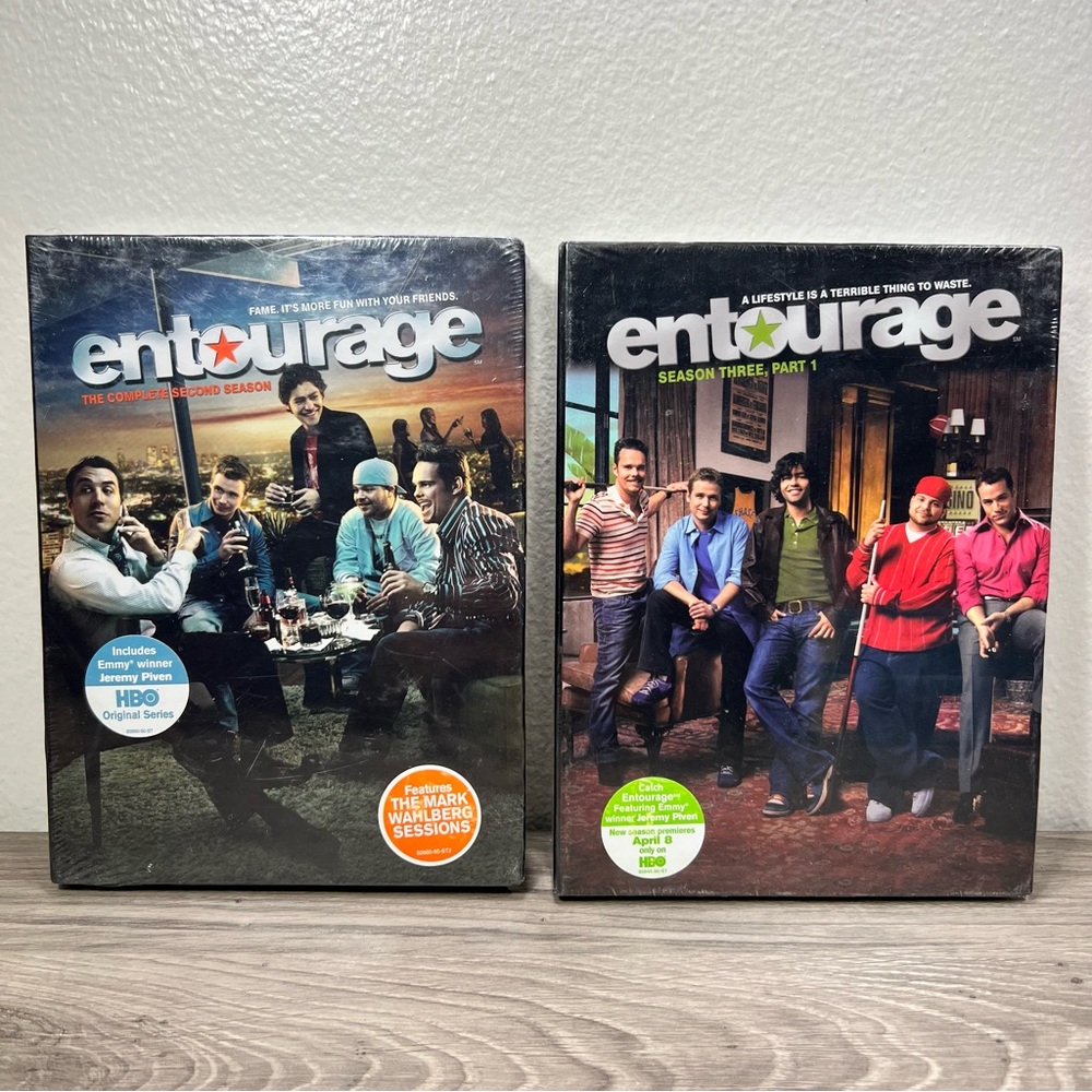 Lot of 2 Entourage Complete Season 2 and Season 3 (Part 1) DVD Sealed